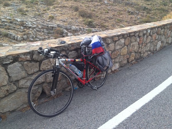 Мой байк отдыхает.